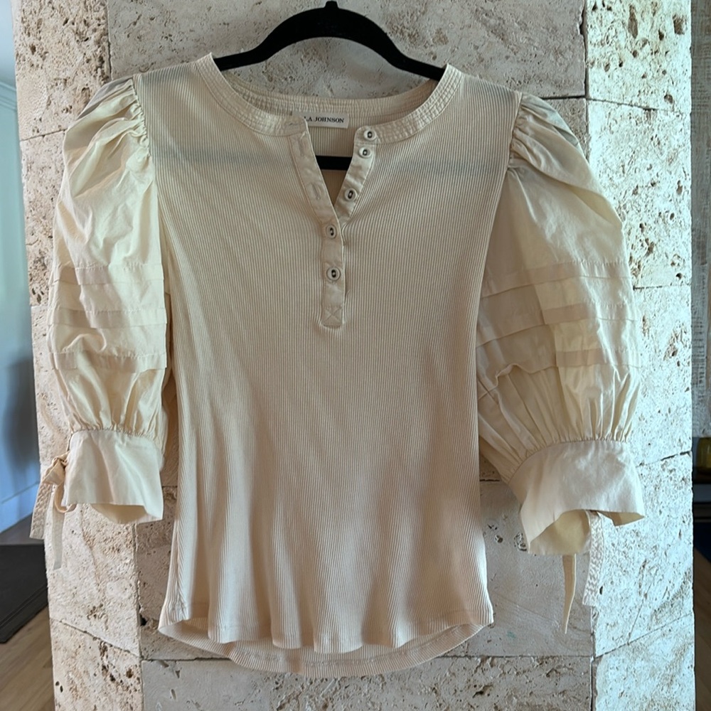 Ulla Johnson Kara Puff Sleeve Top